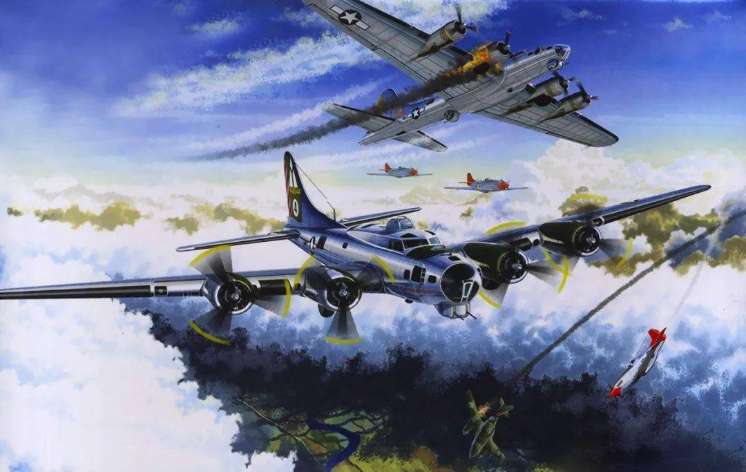 b-17轰炸机怎么画图片