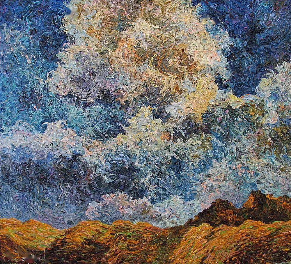 丰富的肌理,色彩的即兴创作!_绘画_画布_弗拉基米尔