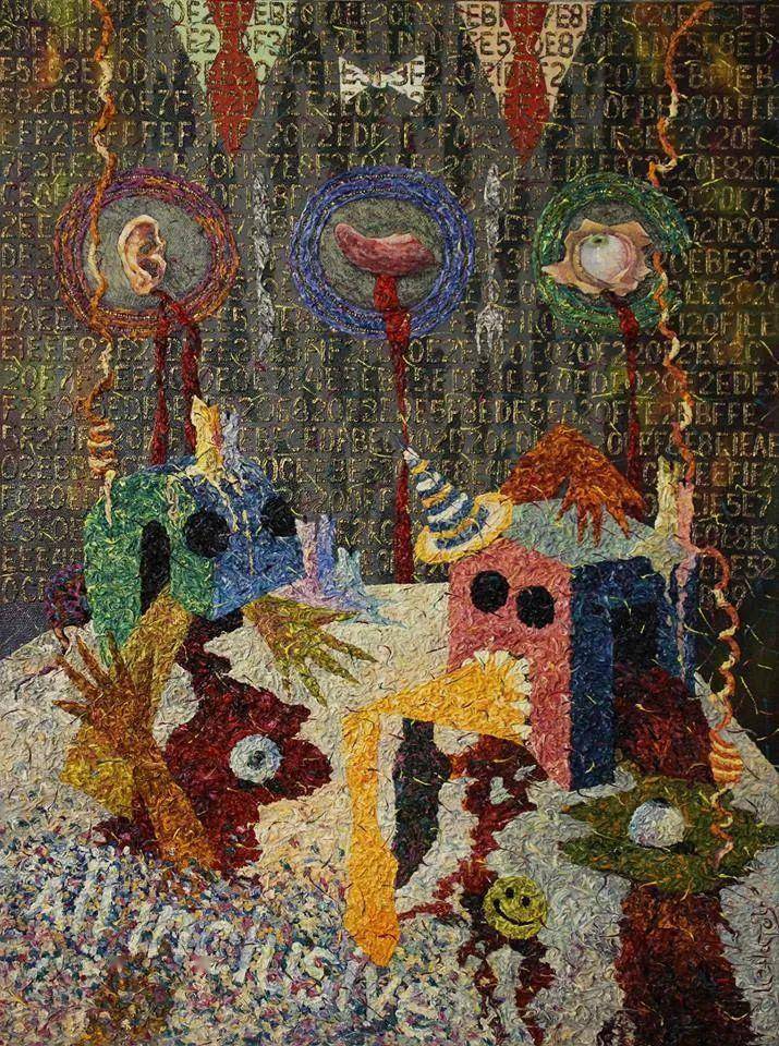 丰富的肌理,色彩的即兴创作!_绘画_画布_弗拉基米尔