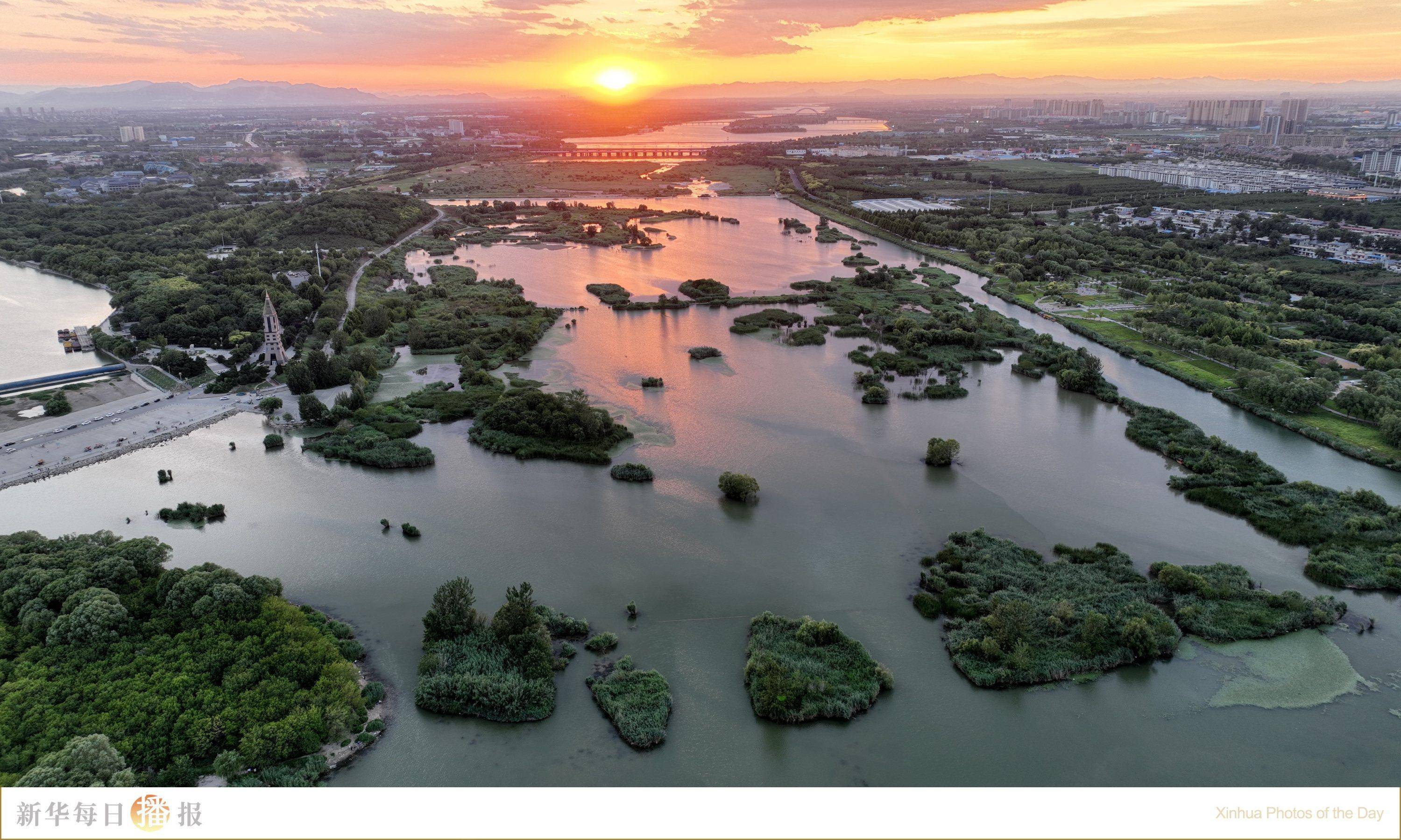 滹沱河滨水生态公园图片