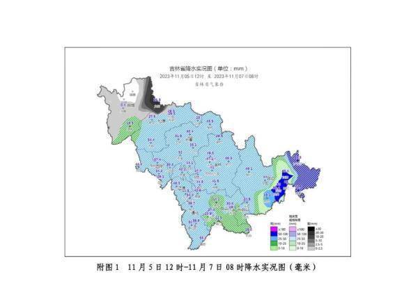 0毫米,延吉58.0毫米,龍井50.4毫米,蛟河49.3毫米,敦化49.1毫米,梅河口