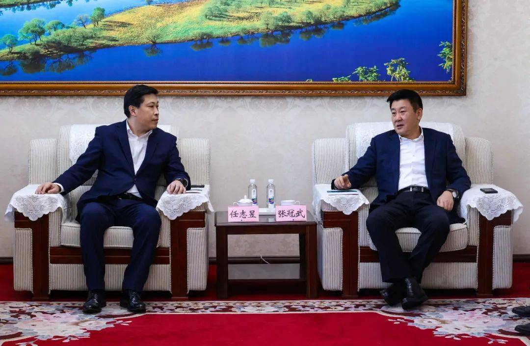 集团党委委员,总会计师王林田,集团总工程师卢少林参加会见.