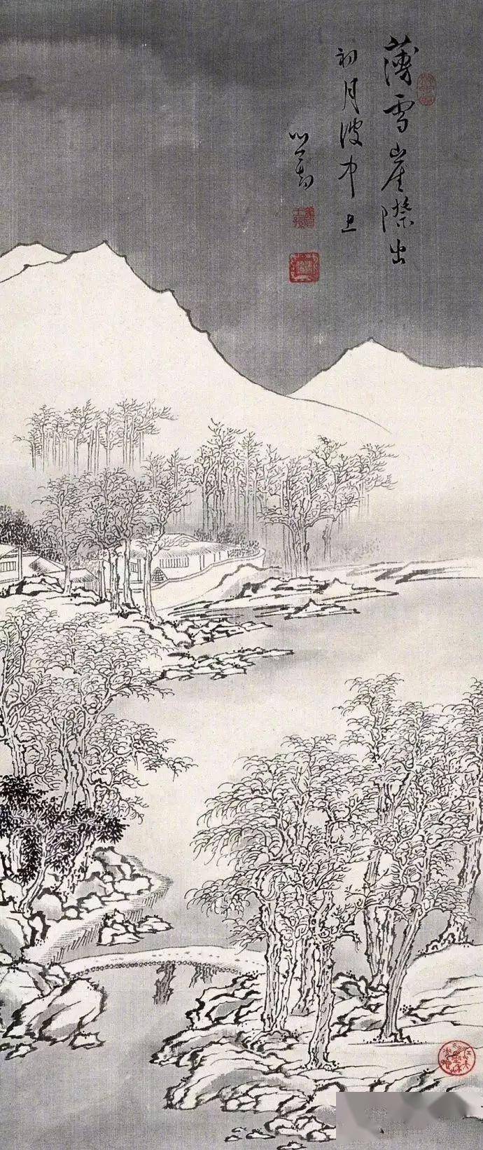 溥心畲的雪景山水画,好一派北国风光!_意蕴_题材_审美