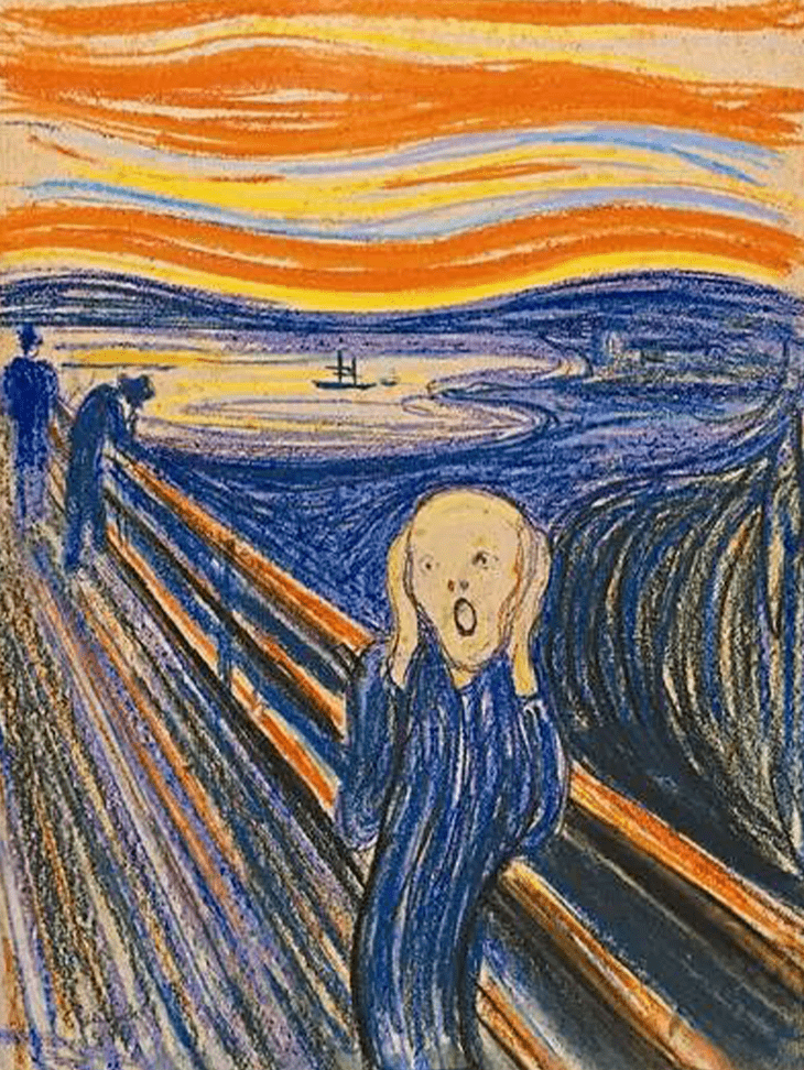 再到后现代蒙克的《呐喊》,毕加索的《亚威农少女》……*莫奈