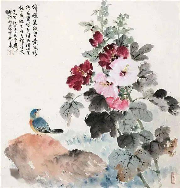 【国画天地】他的花鸟画古色古香,美得很有氛围!_吴湖帆_上海_造诣
