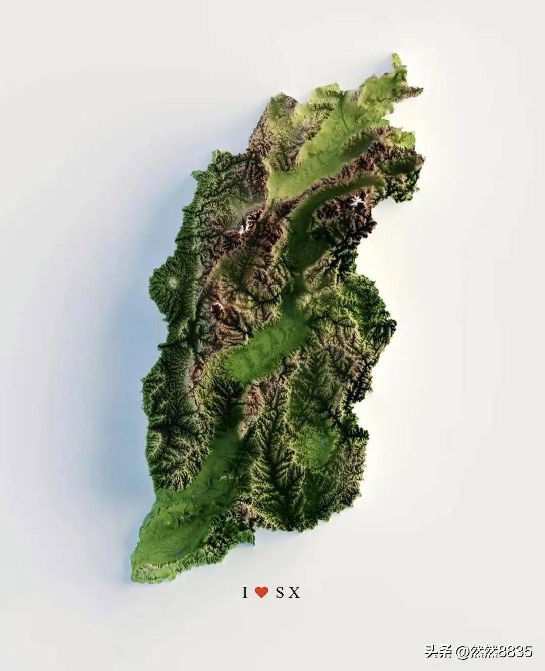 全国各省三维立体地形图