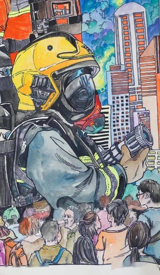 "我心中的火焰蓝"中小学生绘画作品展播(一)_巴中_大赛_巴州区