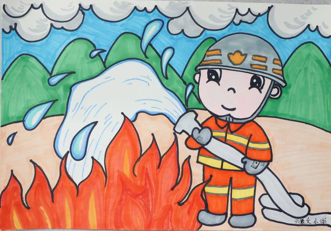 "我心中的火焰蓝"中小学生绘画作品展播(三)_活动_巴中_大赛