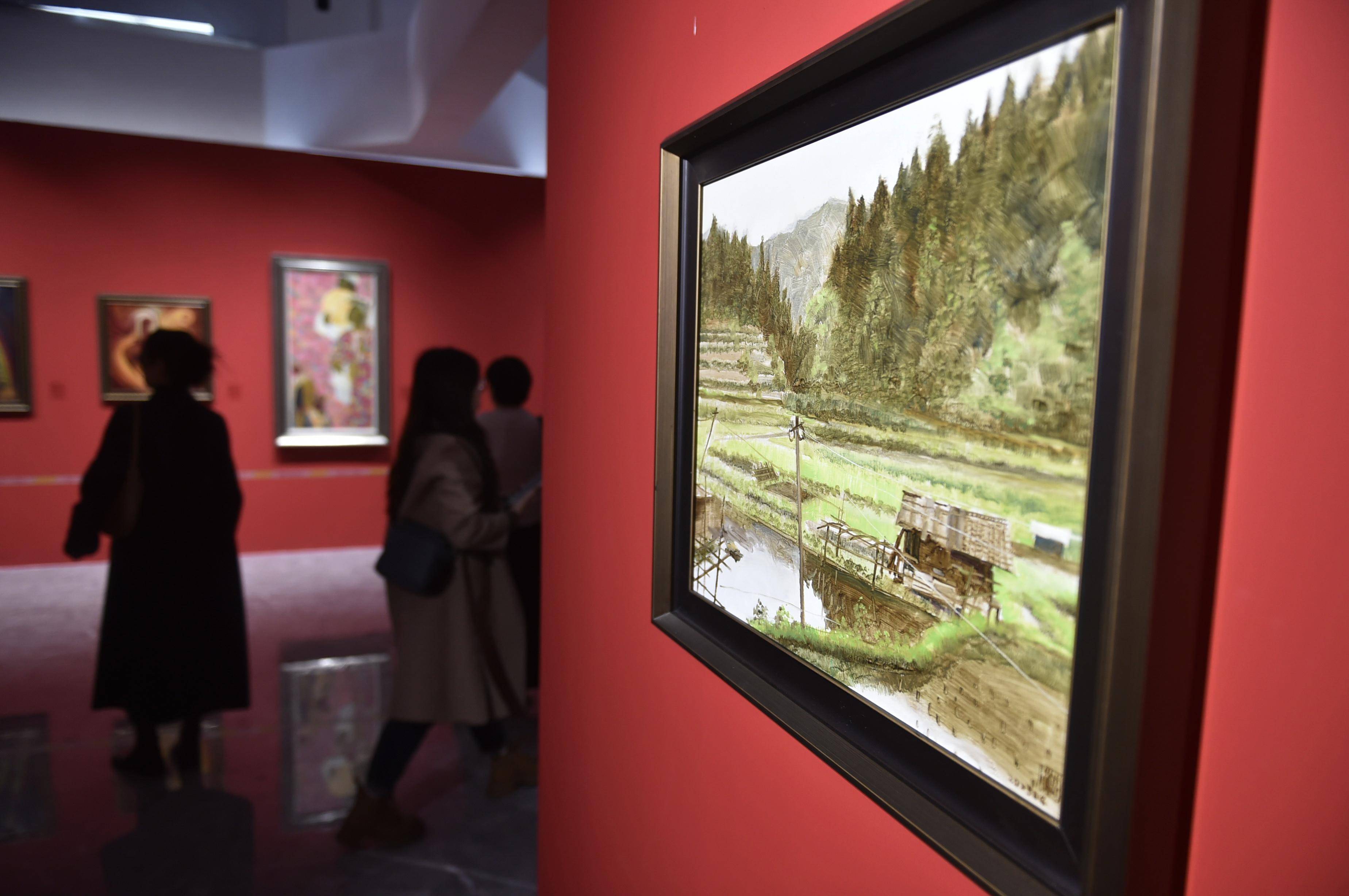 互鉴 向未来"——中国·中亚五国油画作品展在河南济源举行_展览_新华