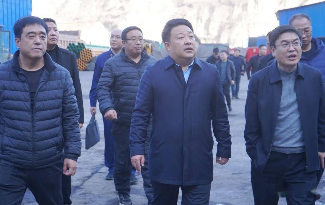 姚树山一行先后来到胜利煤焦,新工煤业,大土河煤业等