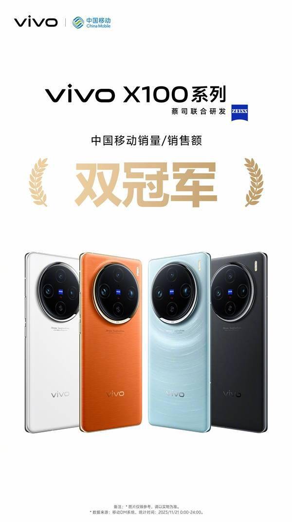 全球首发天玑9300！vivo X100首销获多平台销量冠军(图2)