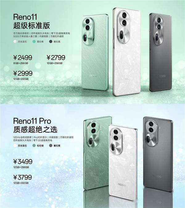 四年免费换电！OPPO发布Reno 11标准版：2499元起(图1)