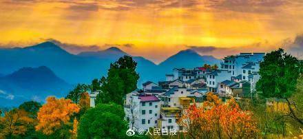 美景！杭州山村风景美如油画 