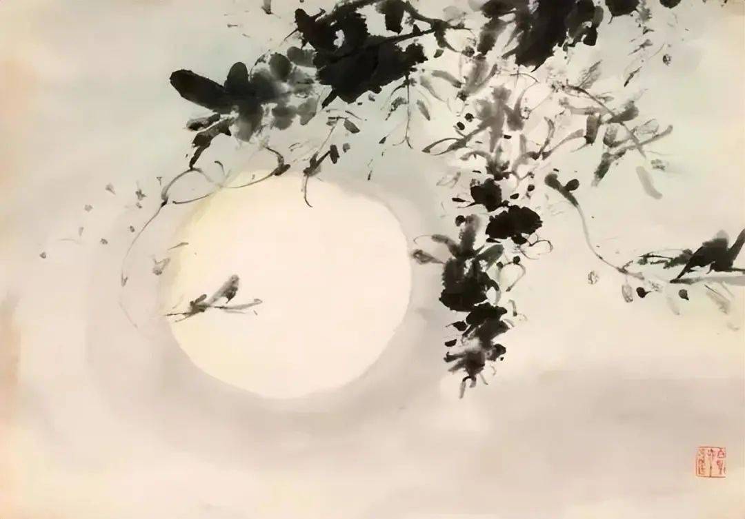 刘知白指画山水,廖廖数笔,意趣无穷_作品_中国_cm