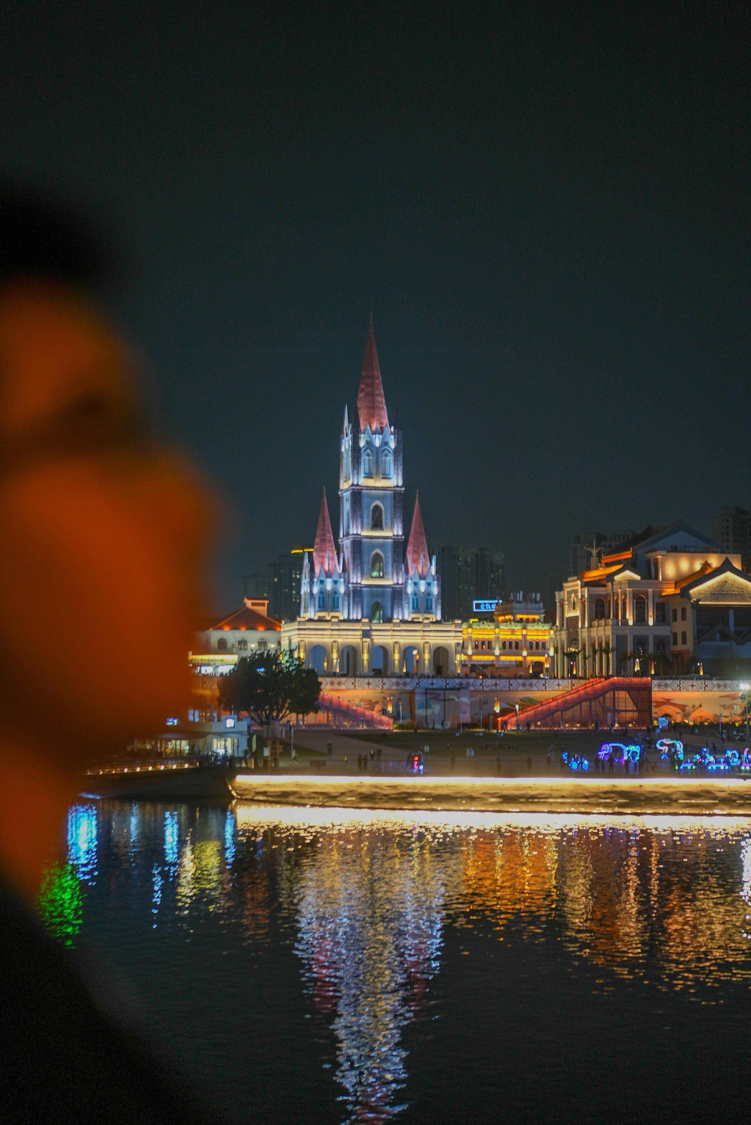 邕江夜景图片