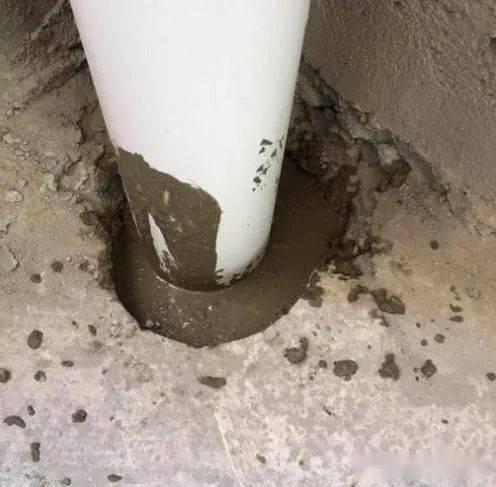 防水施工(gs)6,卫生间地面防水保护层及管道根部挡水台施工.