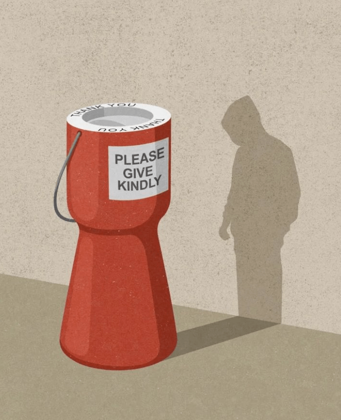 插画|20张讽刺插画,揭示社会人性的种种面貌!_作品_诈骗_媒体