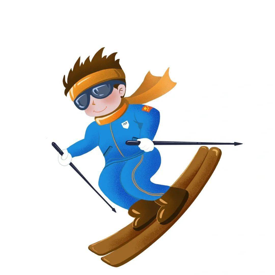 双板滑雪动漫图片图片