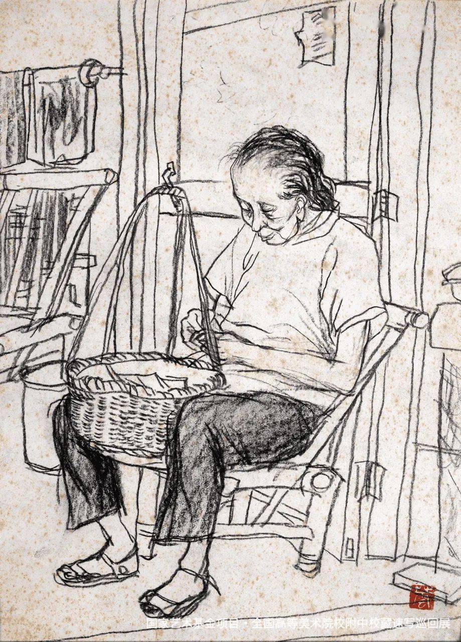 广州美术学院,附中速写作品