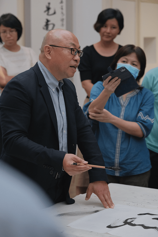 —南洋理工大学举办王鹏江书法展及讲座