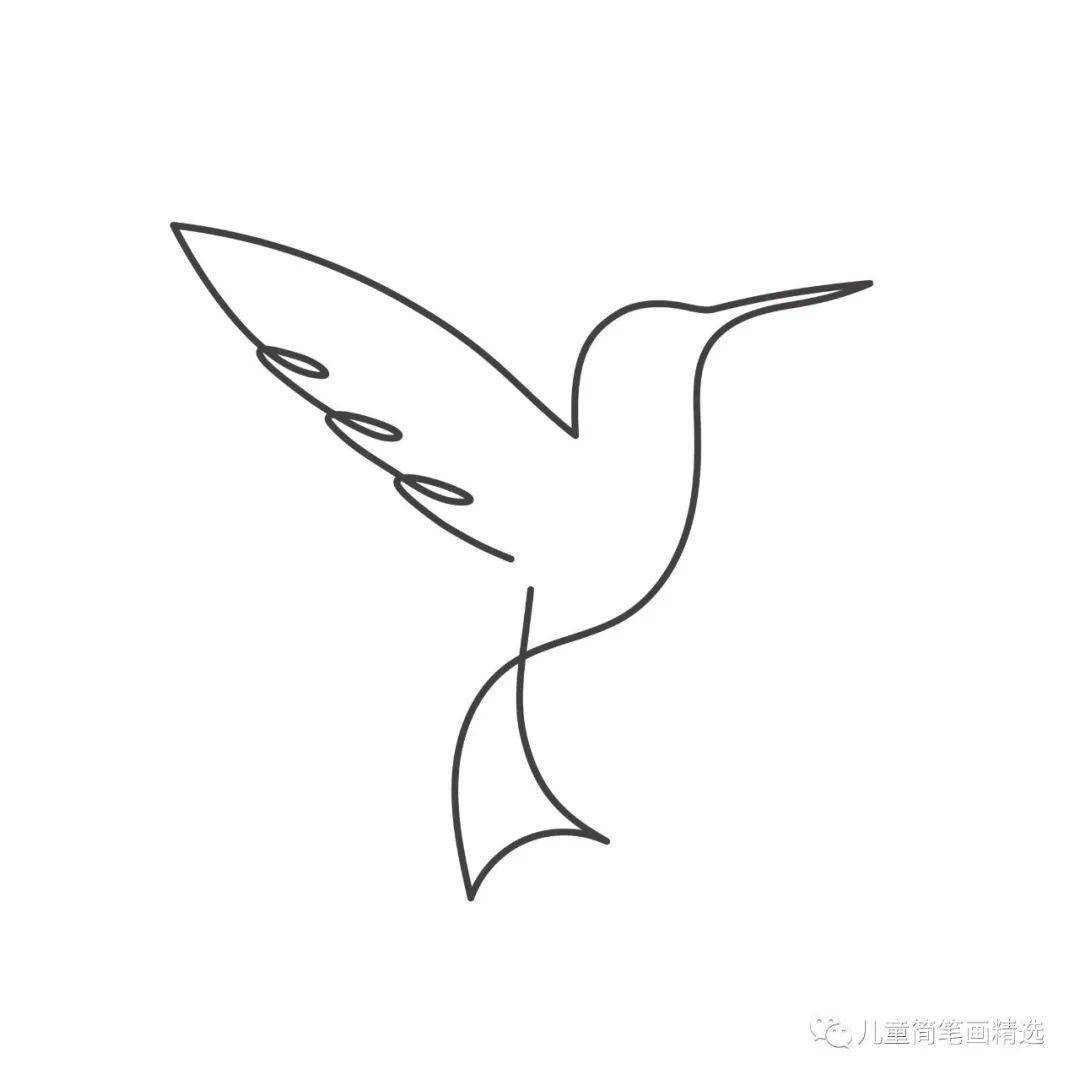 雪飞燕的简笔画图片