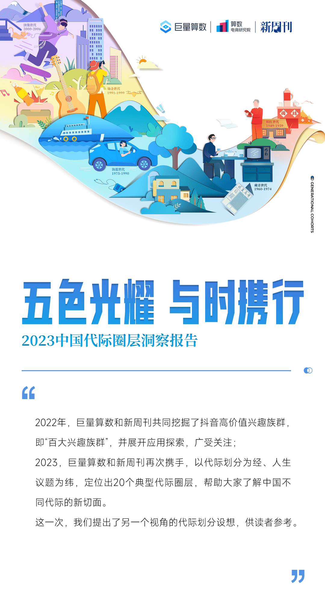《2023年中国代际圈层洞察报告》发布 追踪20个典型代际圈层的消费倾向_变化_文旅_人口