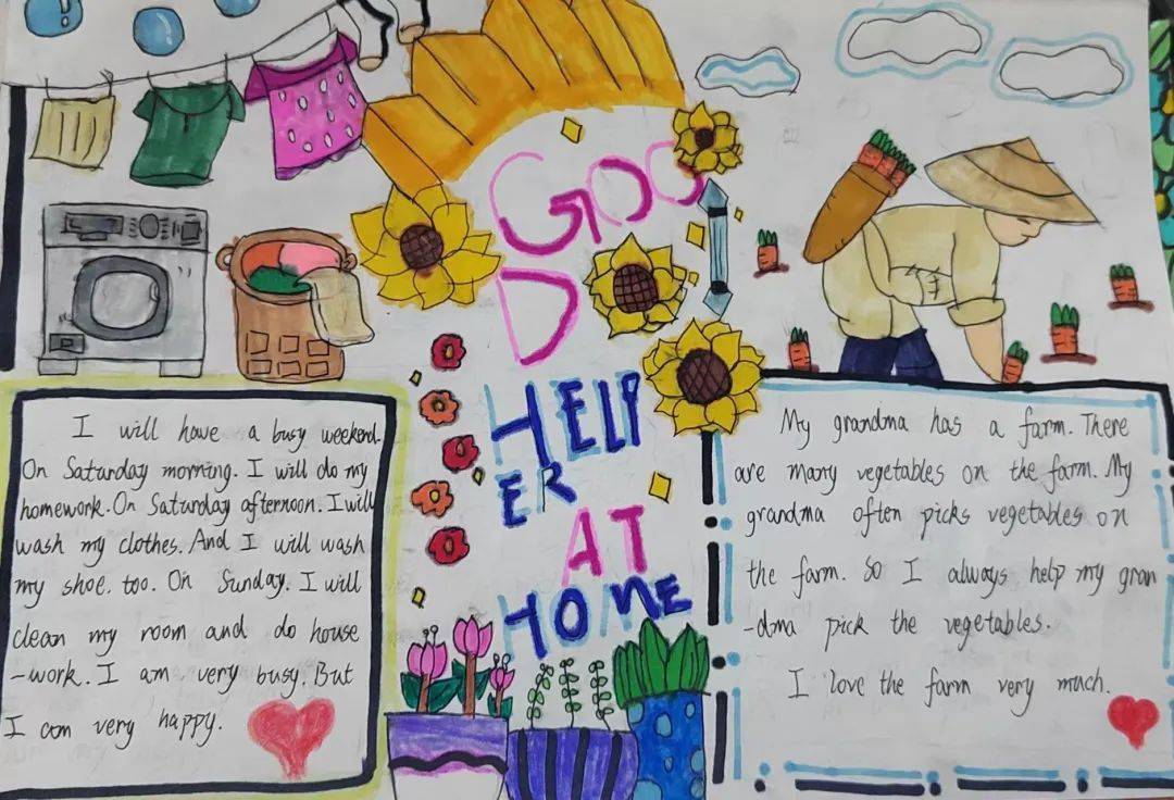 吴佳丽六(9)班 林婉晴一起来欣赏下六年级孩子的英语手抄报吧!