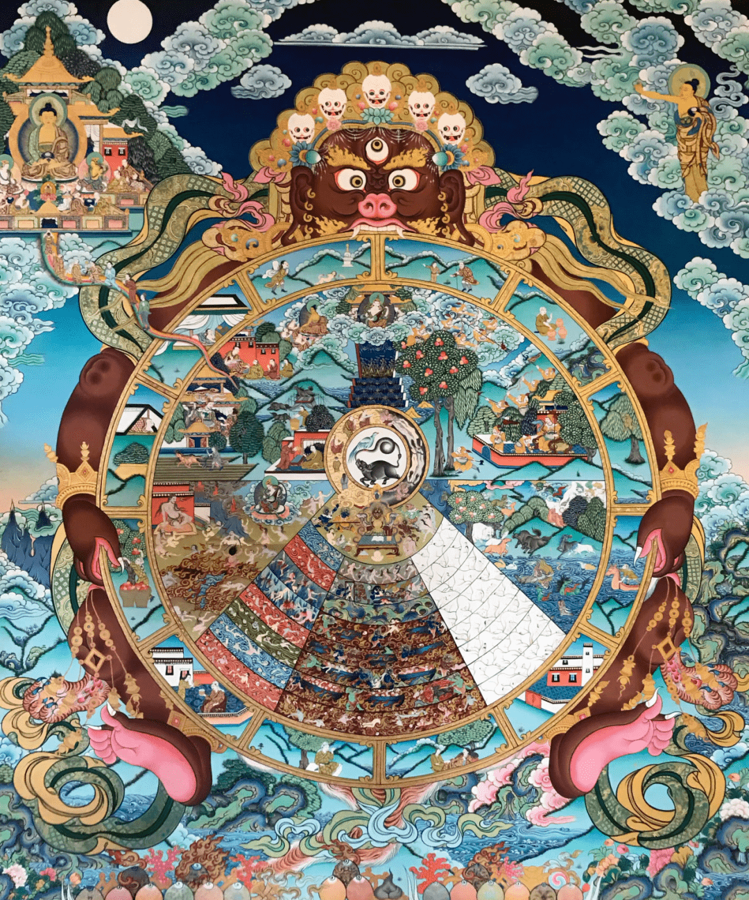 一张图,帮你搞懂什么是六道轮回丨收藏_阿修罗道_众生_天人