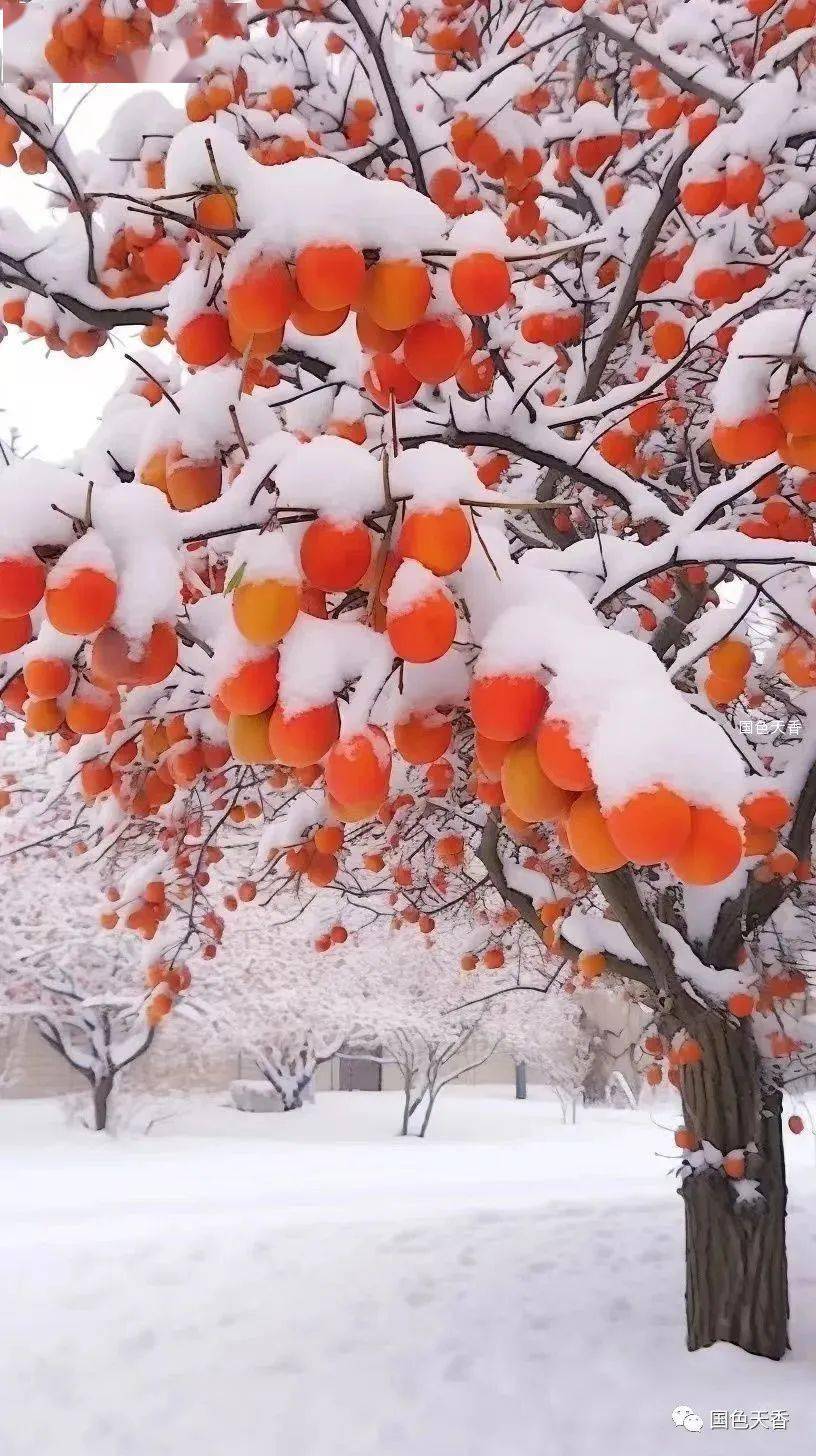冬日祝福, 温馨问候,祝您喜"柿"连连!_锻炼_喝汤_保健康