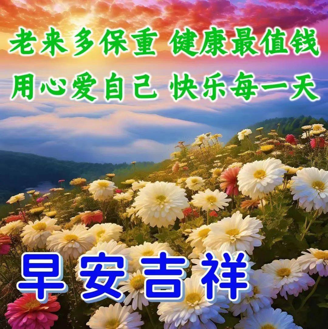 最新版最漂亮的早上好短語句子,隔屏問候,健康平安_送祝福_緣分_人生