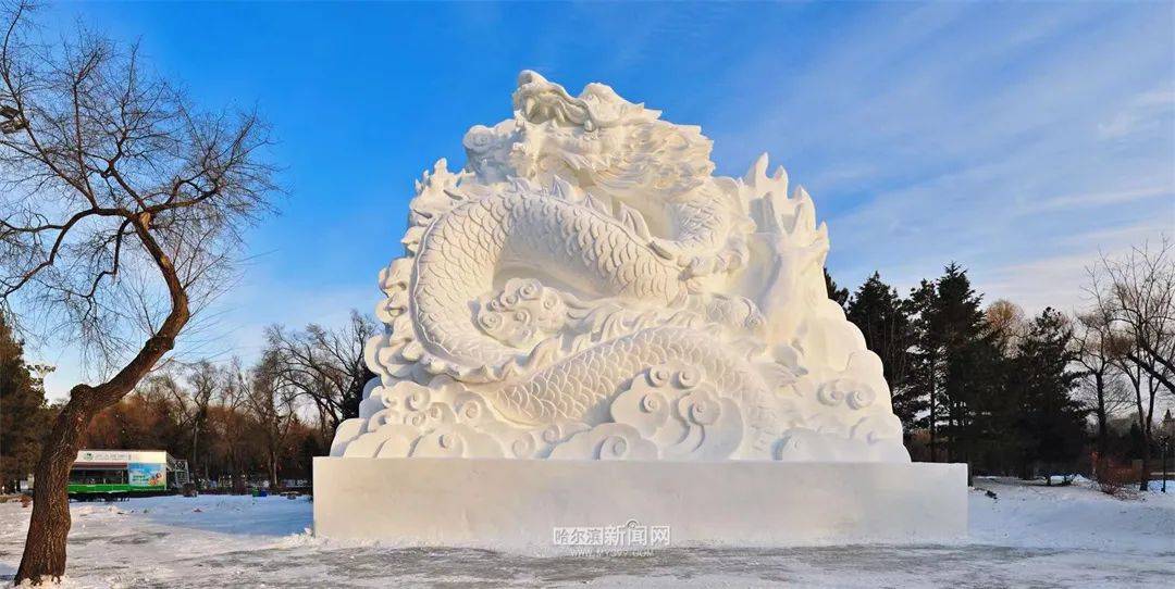 太阳岛雪博会这条龙火出圈