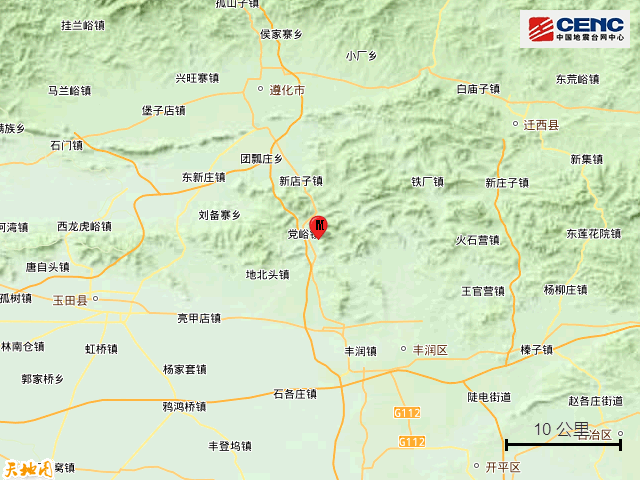 以上地震共12次,最大地震是2020年7月12日在河北唐山市古冶區發生的5