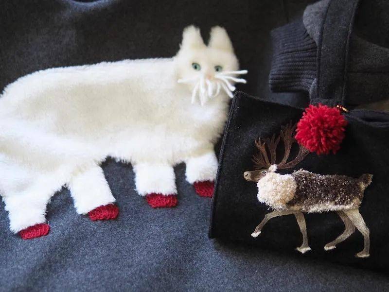 不一样的立体刺绣,让动物在衣服上玩耍_kiinii_app_手工