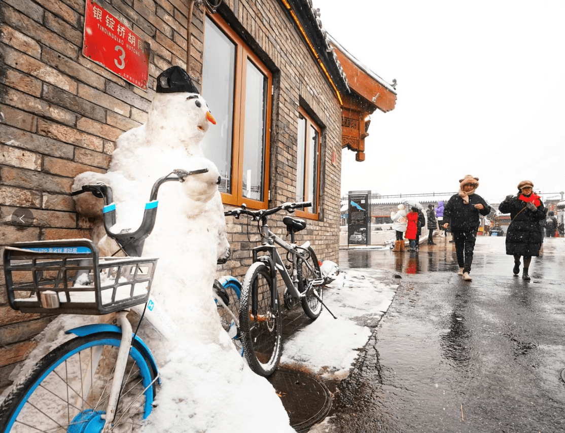 当鹅毛大雪亲吻什刹海:时光仿佛慢了下来,共享寂静浪漫