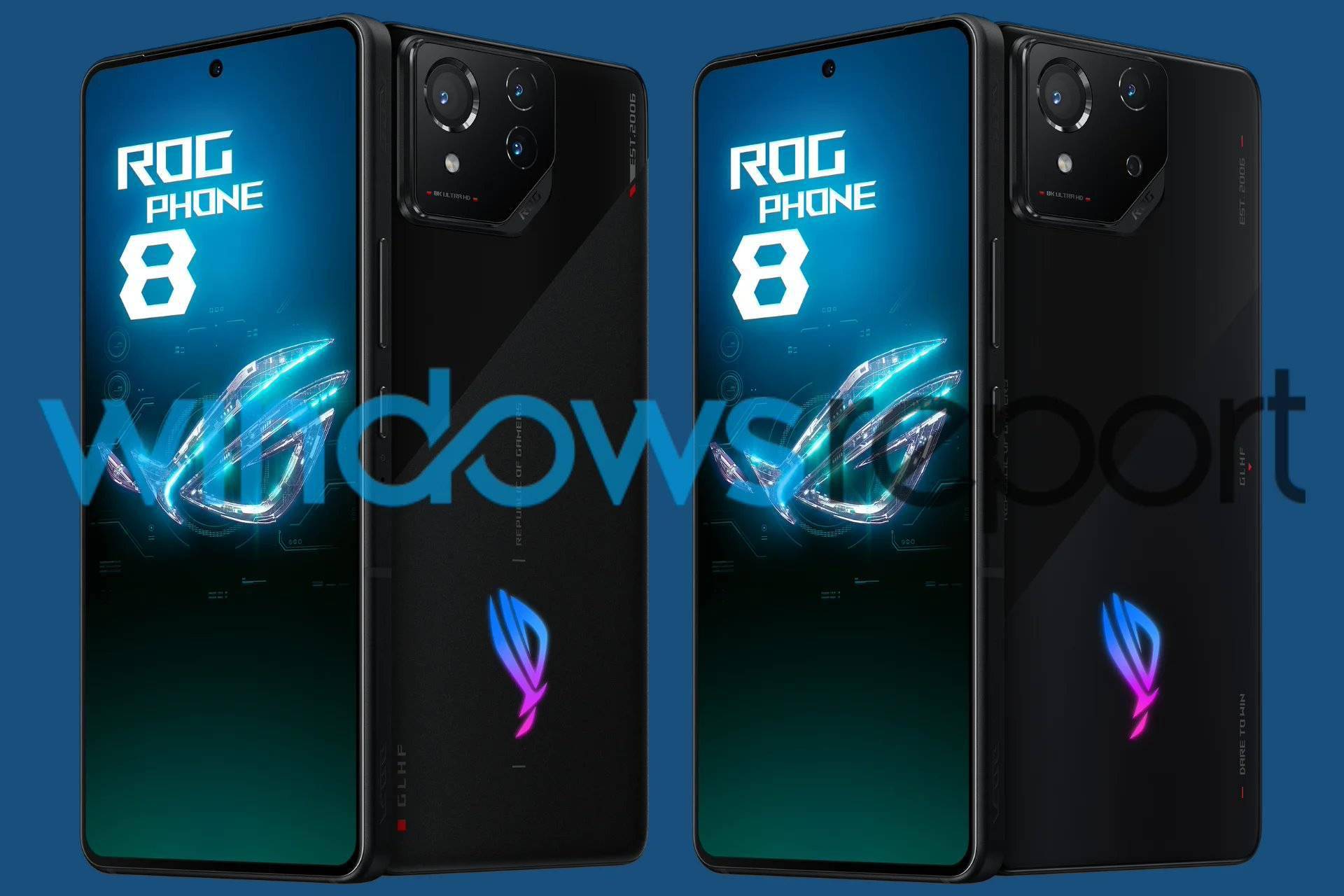 华硕 ROG 游戏 8 系列手机渲染图曝光：骁龙 8 Gen 3芯片