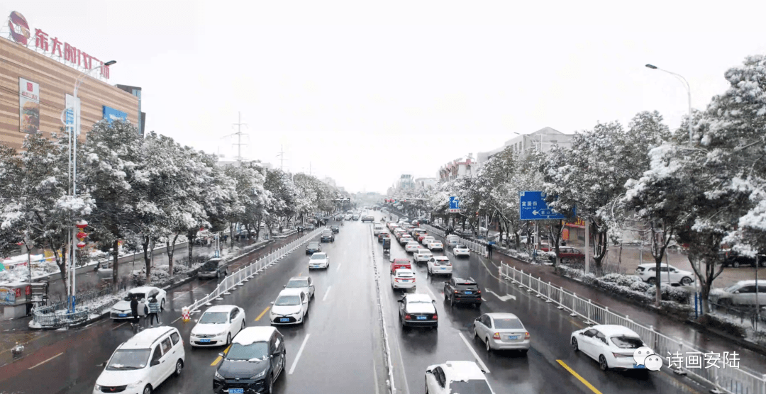 孝感雪景图片