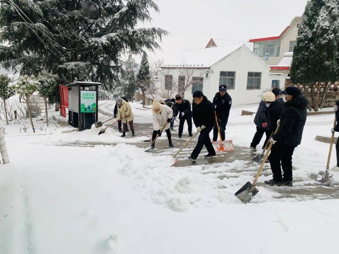 我鎮以雪為令,積極發動機關企事業單位,村兩委,黨員,群眾等人群開展除