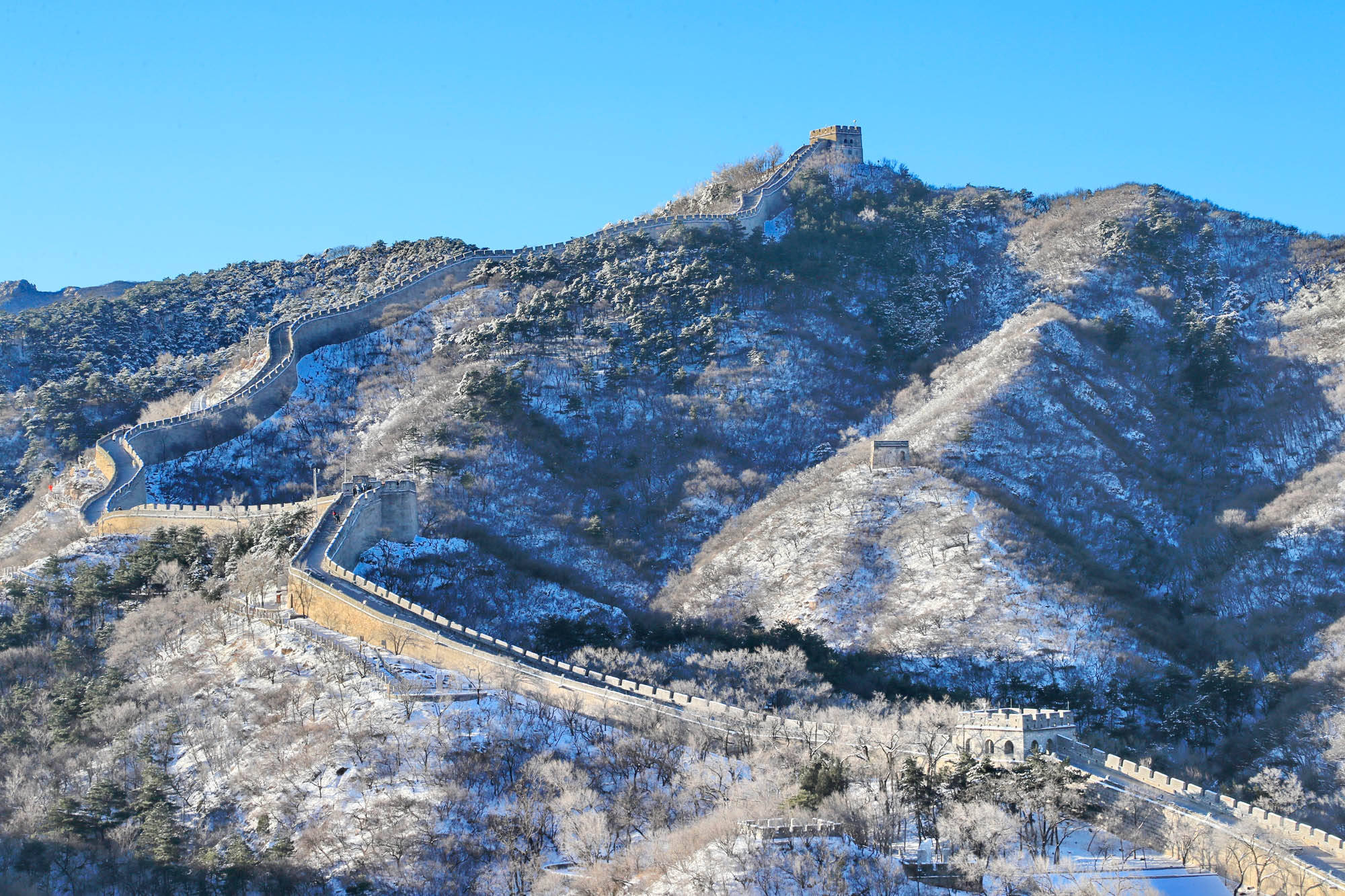 冬雪如画_雪景_黄山风景区_甘肃省