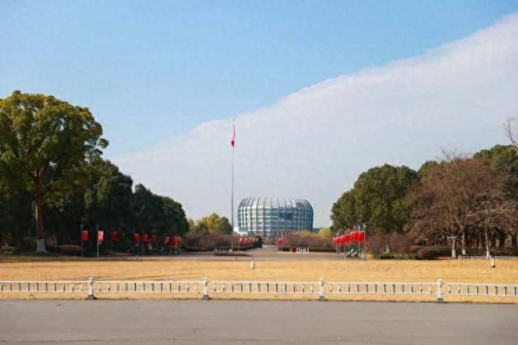 来东华大学,与冬日的美好不期而遇_杨柳树_月湖_水面