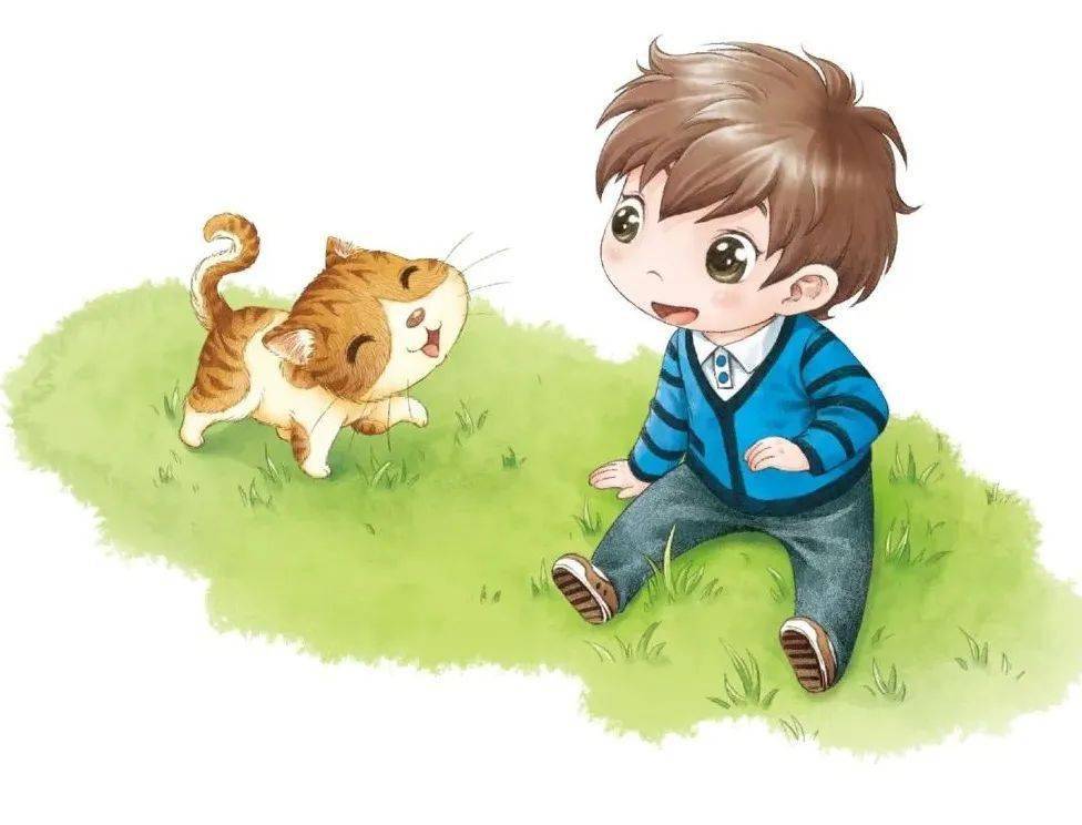 在笑猫和虎皮猫无私的关爱和鼓励下,三个孩子中禀赋最不