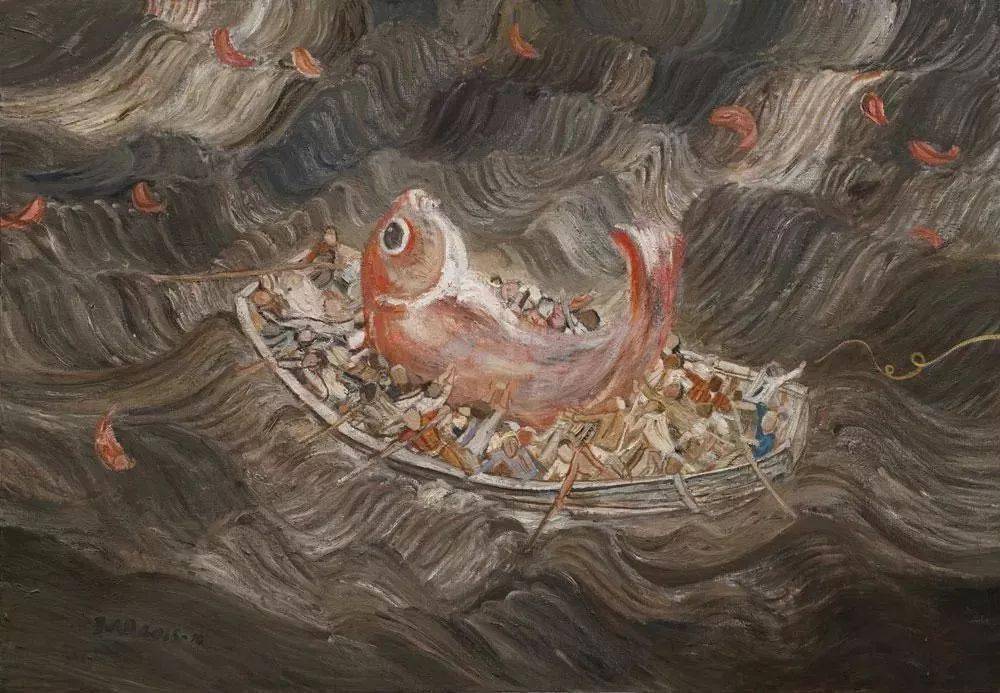 段正渠 300_cm_布面_油画