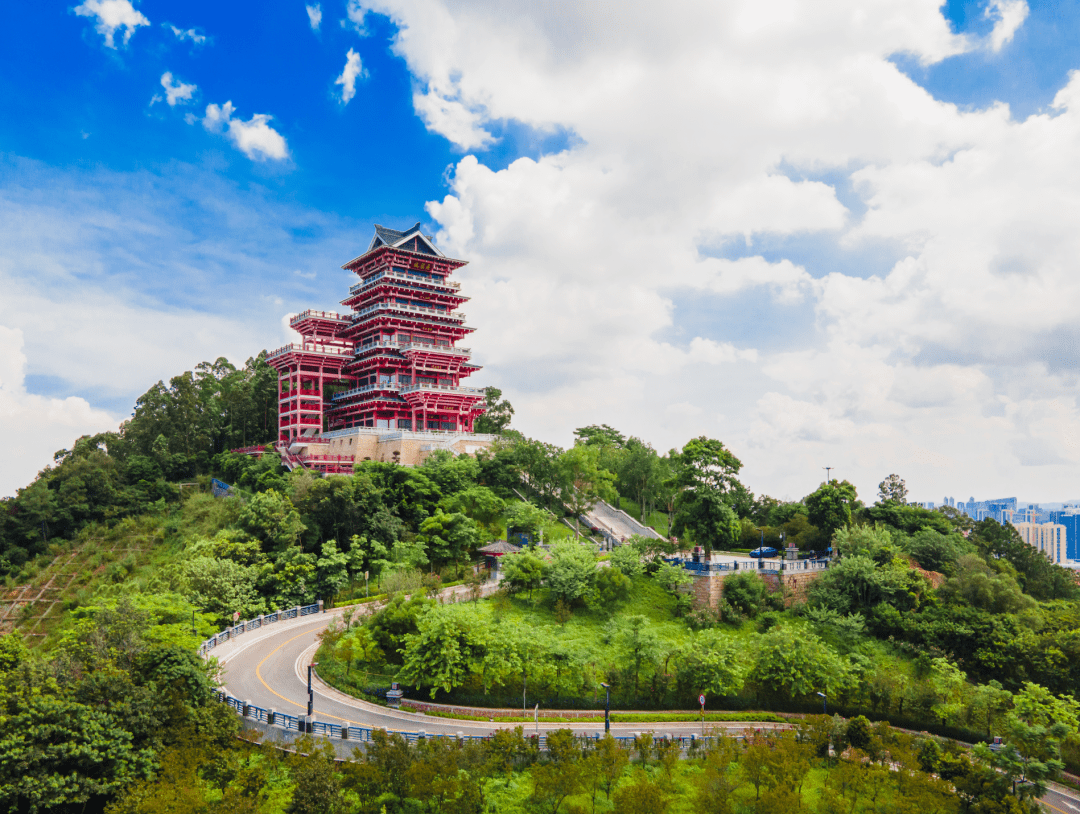 5h慢直播!在里水最高点展旗楼,共赴一场最美日出_古韵_太阳_治愈