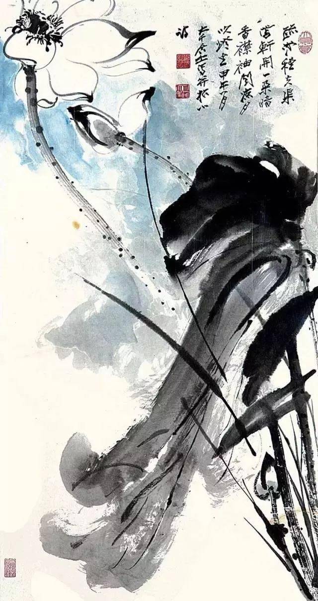 【国画天地】张大千:画荷是用笔用墨之基本功_波罗蜜_般若_石涛