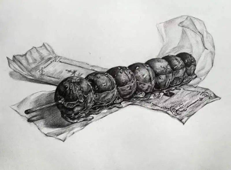 线上展览丨23视觉传达设计一班丨《设计素描》_画面_光影_结构