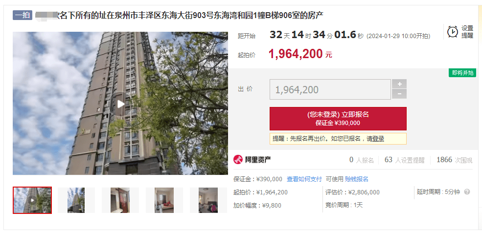 法拍房!泉州又一批住宅房源推出!涉及市区、东海、城东……_拍卖_对象_实景图