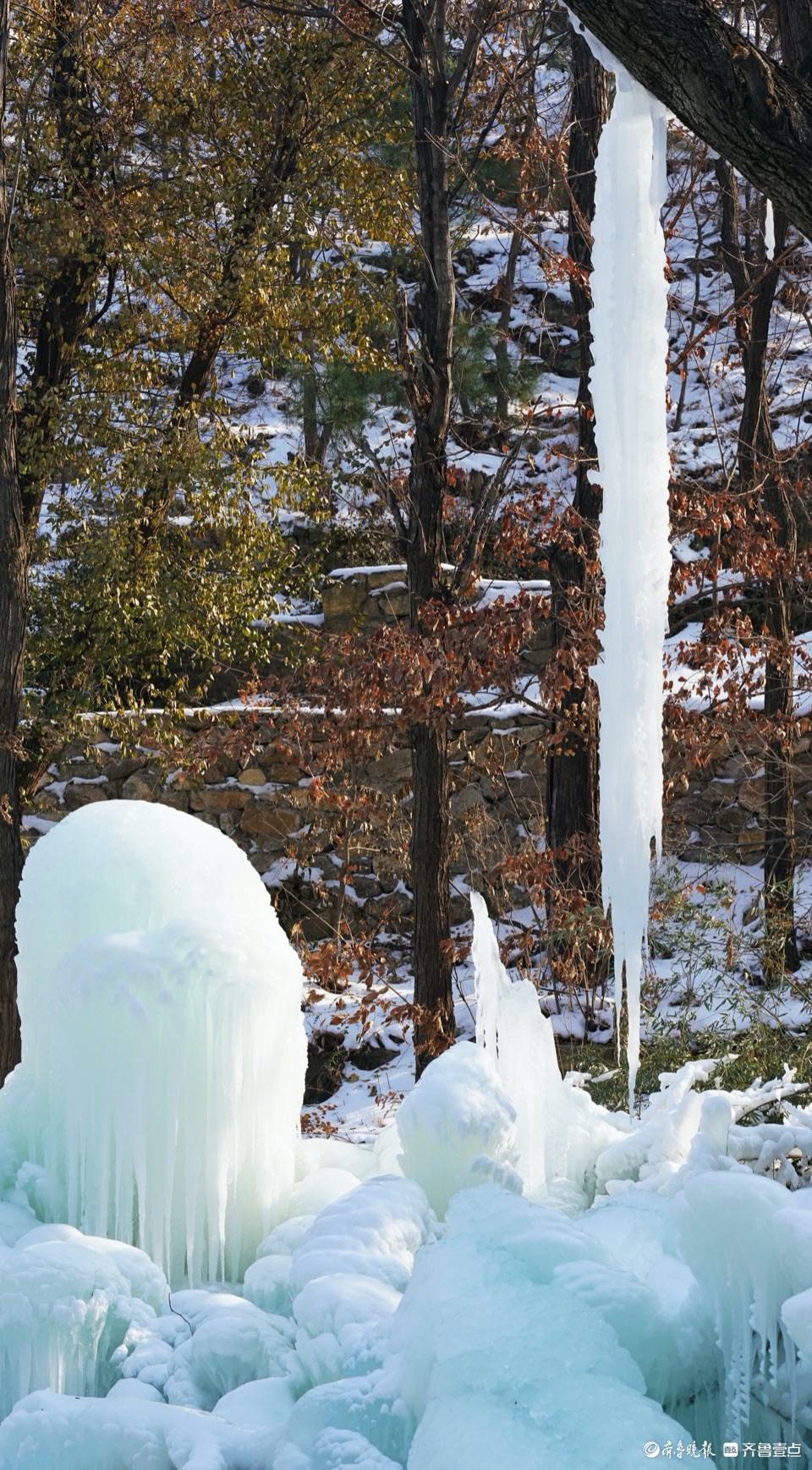 冰瀑装扮九如山,宛如仙境落人间_济南_景区_翡翠