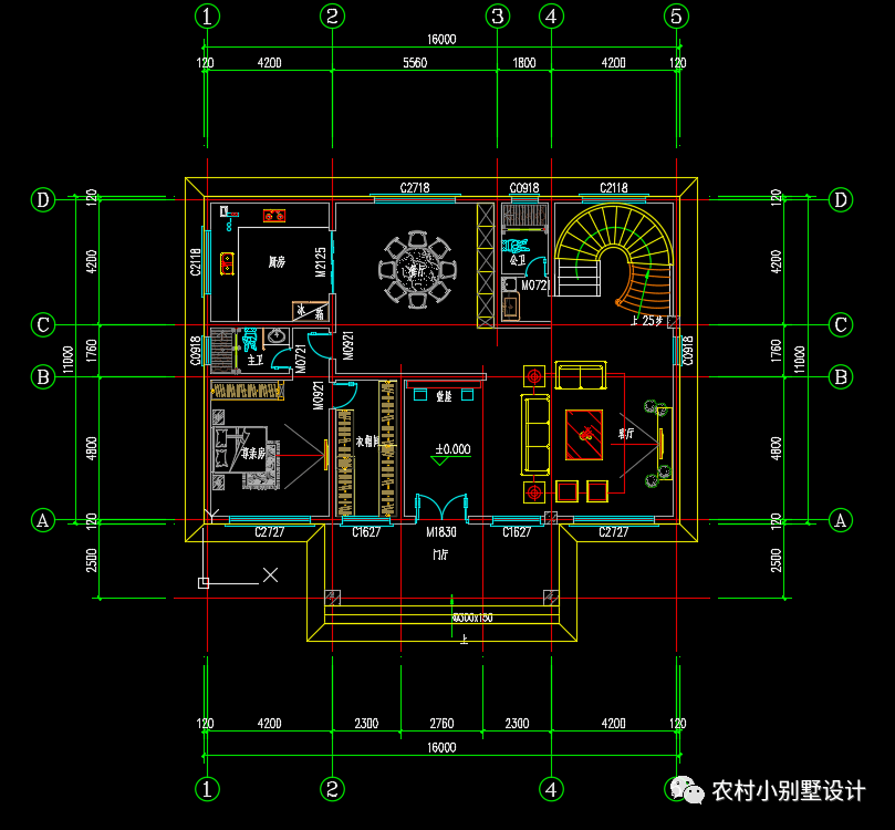 造型簡潔二層大氣端莊二農村自建房別墅,經久耐看鄉村別墅設計案例